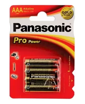 Image of Panasonic Pro Power AAA Battery 12 Cards of 4 Connect 30652