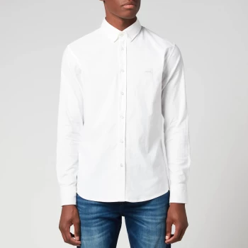 Image of Hugo Boss Mabsoot 1 Oxford Shirt White Size S Men