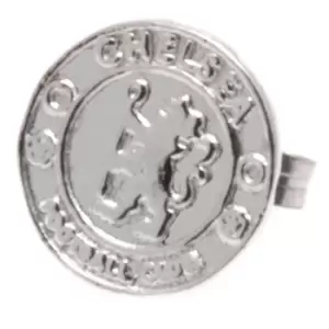 Image of Chelsea FC Sterling Silver Stud Earring (One Size) (Silver)