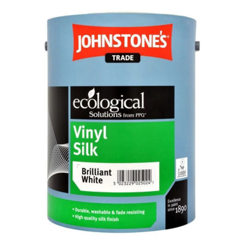 Image of Johnstone's Trade Vinyl Silk - Brilliant White - 5L