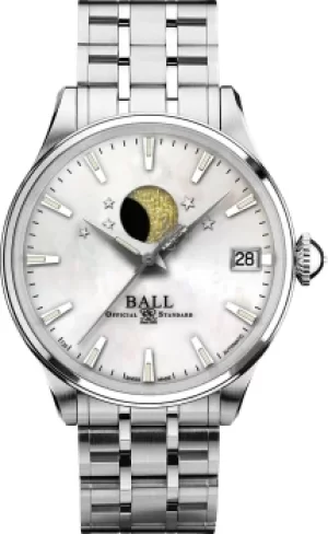 Image of Ball Watch Company Trainmaster Moon Phase Ladies