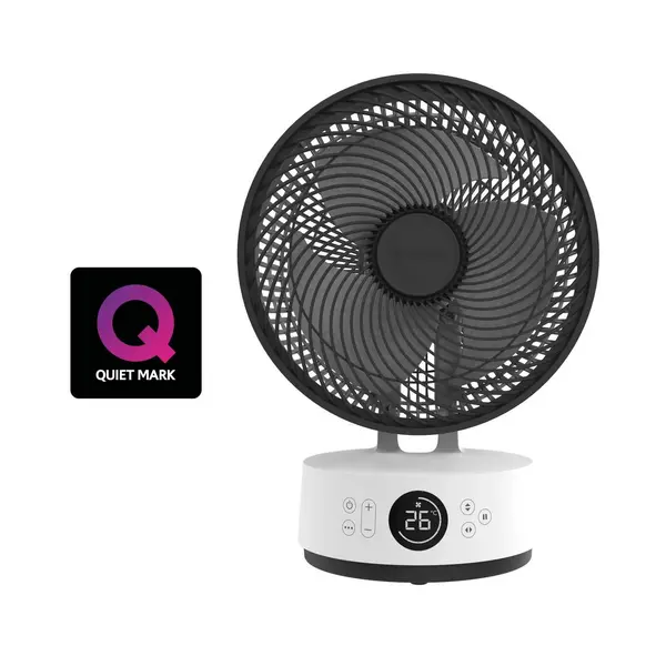 Image of Meaco Sefte 10 Table Air Circulator Fan - Powerful Super Quiet & Low-Energy MeacoFanSefte10Table White