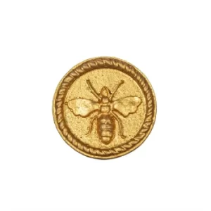 Image of Gold Bee Round Drawer Knob