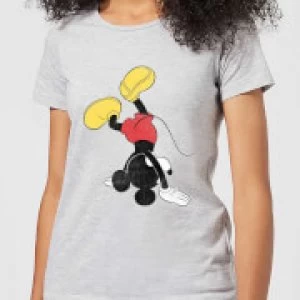 Image of Disney Mickey Mouse Upside Down Womens T-Shirt - Grey - M