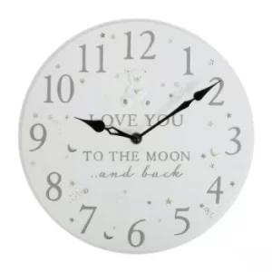 Image of Bambino Love You To The Moon & Back Clock
