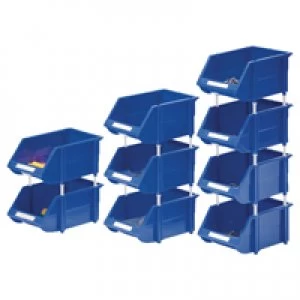 Image of Slingsby VFM Blue Heavy Duty Storage Bin Pack of 12 360235