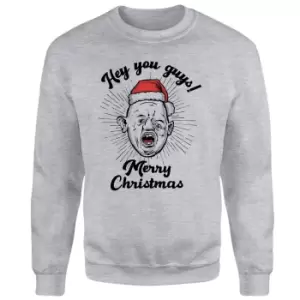Image of The Goonies HO! HO! HO! You Guys! Christmas Jumper - Grey - S - Grey
