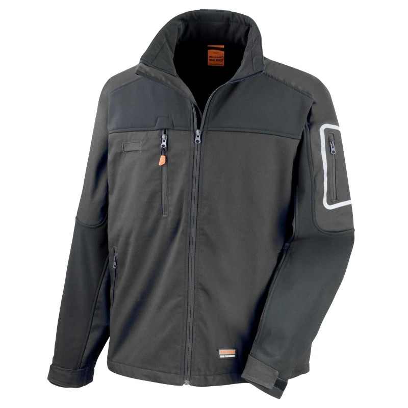 Image of Result Result Men Sabre Soft Shell Jacket in Black Size: Small Black S Male 5063470517046
