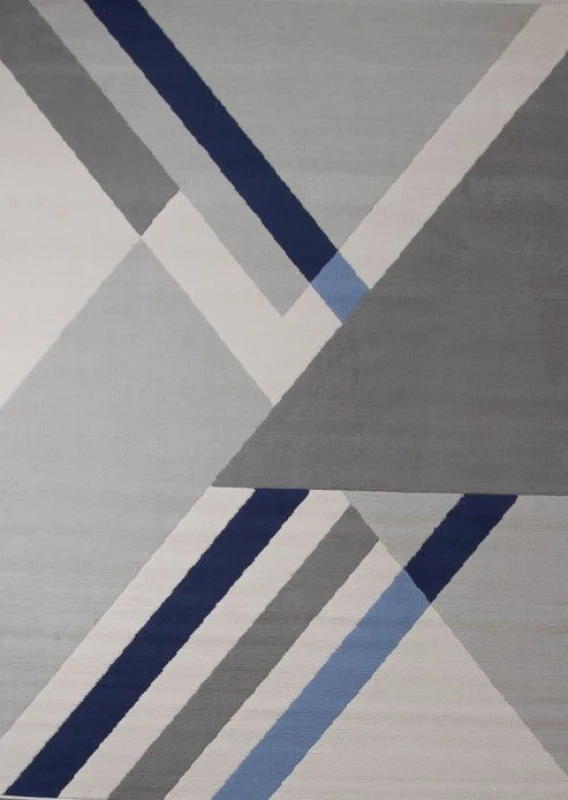 Image of Rugstyle BALLETTO 186B Beige/Navy unisex 120x170cm