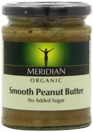 Image of Meridian Organic No Added Sugar Smooth Peanut Butter 280g