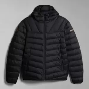 Image of Napapijri Aerons 3 Quilted Shell Black Puffer Jacket