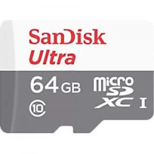 Image of SanDisk Ultra Lite microSDXC UHS-I Memory Card with SD Adapter 64GB Class 10