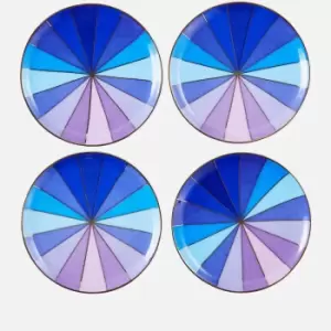 Image of Jonathan Adler Scala Coasters - Set of 4 - Blue/Purple