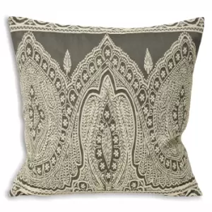 Image of Riva Home Paisley Cushion Cover (50x50cm) (Grey)