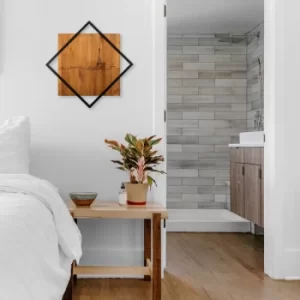 Image of Paris Walnut Black Decorative Wooden Wall Accessory