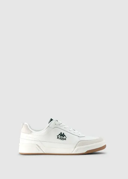 Image of Kappa Mens Rocca Trainers In White-Green