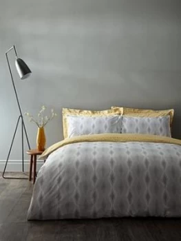 Image of Bianca Cottonsoft Ziggurat 100% Cotton Duvet Cover Set