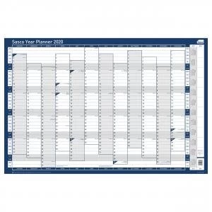 Image of Sasco 2020 Year Planner Unmounted Vertical 915x610mm Ref 2410103
