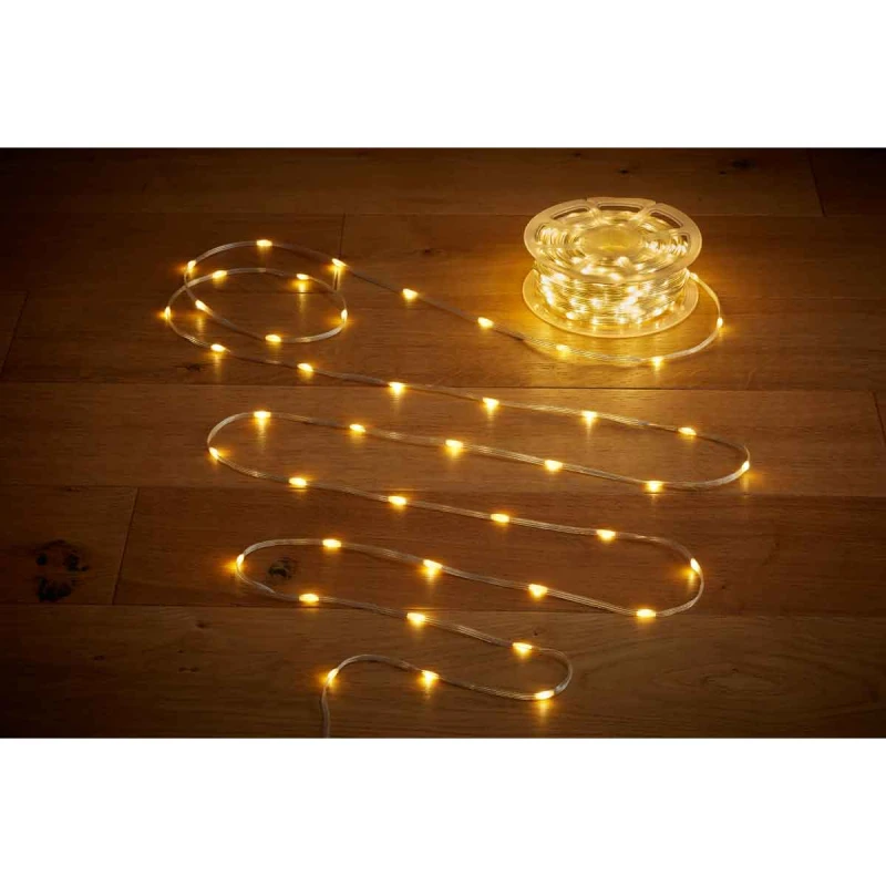 Image of Eureka TwoTone USB Rechargeable 100 LED String Lights Warm/Multi-Colour