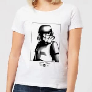 Image of Star Wars Imperial Troops Womens T-Shirt - White - L