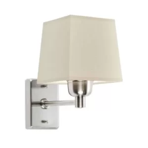 Image of Dover 1 Light Indoor Wall Lamp Satin Nickel, E27