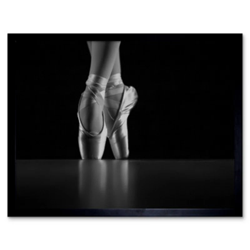 Image of Artery8 Photo Dancing Dancer Ballerina Ballet Shoes 12X16" Framed Wall Art Print
