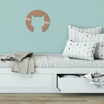 Image of Cat2 - Copper Copper Decorative Metal Wall Accessory