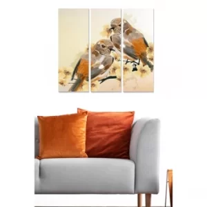 Image of MDF5672100 Multicolor Decorative MDF Painting (3 Pieces)