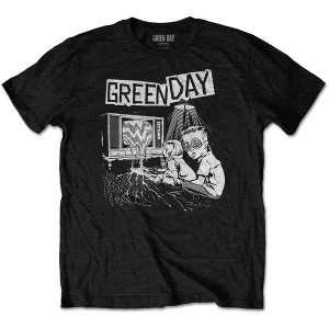 Image of Green Day - TV Wasteland Unisex Medium T-Shirt - Black