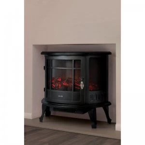 Image of Warmlite 1800W Curved Electric Stove Fire