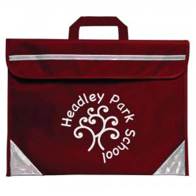 Image of Duo Unprinted Book Bag Maroon