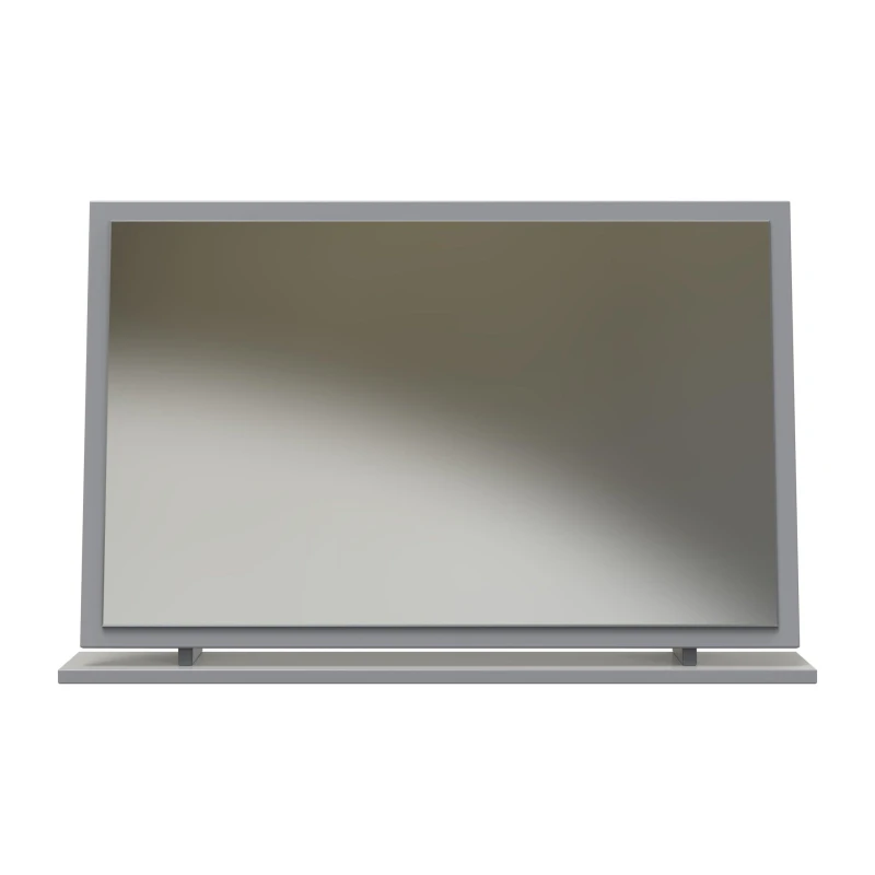 Image of Welcome Furniture Ready Assembled Las Vegas Large Mirror In Dusk Grey LVF047DG