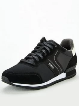 Image of Hugo Boss Parkour Suede Runner Trainers Size 10 Men