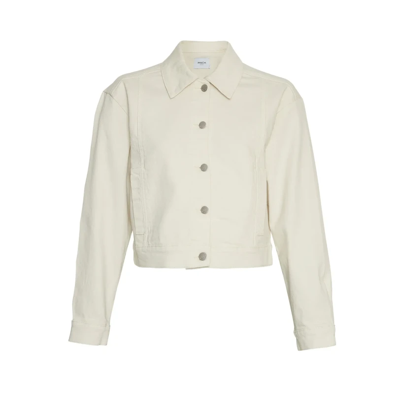 Image of moss copenhagen Womens denim jacket Moss Copenhagen Cantell Zeina Blanc Female S