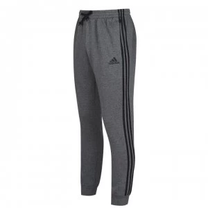 Image of adidas 3 Stripe Fleece Pants Mens - DkGrey/Black