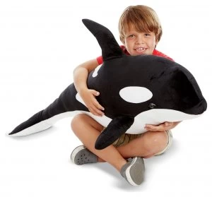 Image of Melissa Doug Orca Soft Toy Giant.