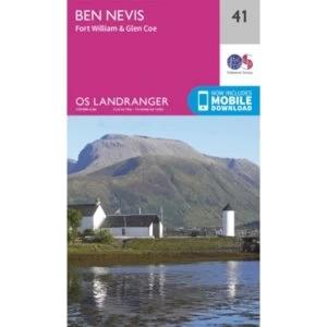 Image of Ben Nevis, Fort William & Glen Coe by Ordnance Survey (Sheet map, folded, 2016)