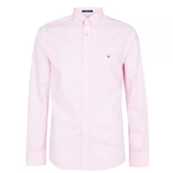 Image of Gant Long Sleeve Gingham Shirt - Pale Pink 637