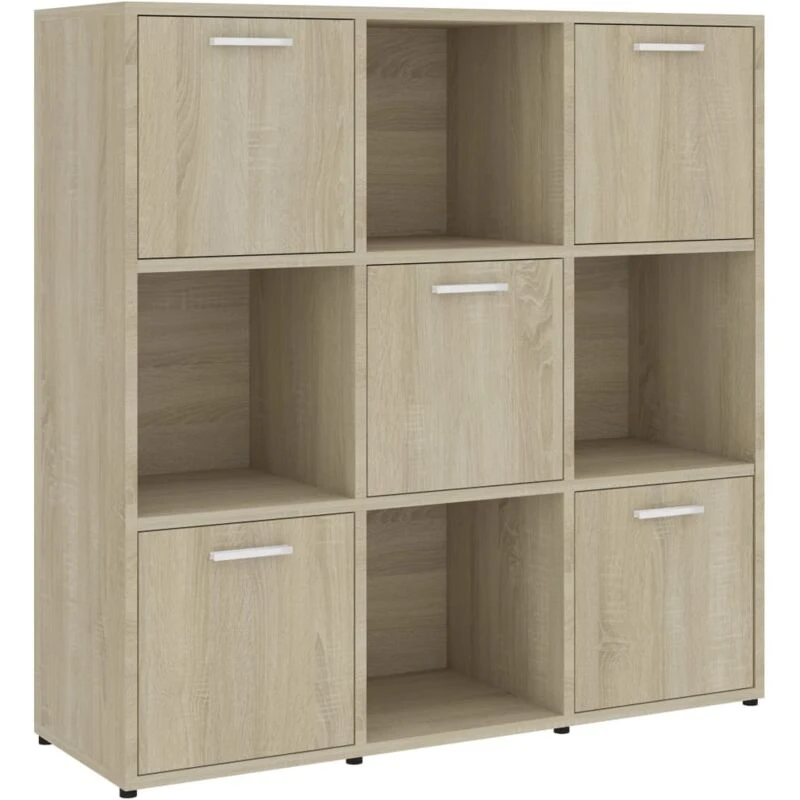 Image of VIDAXL Vidaxl - Book Cabinet Sonoma Oak 90x30x90cm Engineered Wood 8720286017272