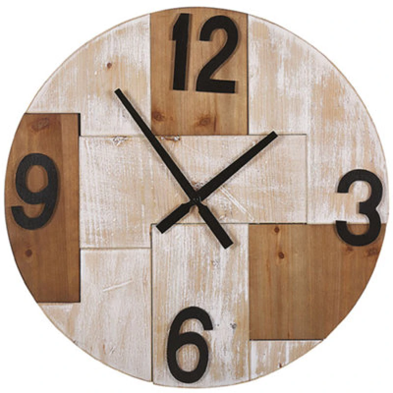 Image of Beliani Wall Clock Michapan 60 Cm Brown