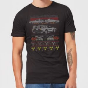 Image of Back To The Future Back In Time for Christmas Mens T-Shirt - Black - S