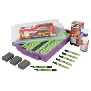 Image of Show-me Fine Tipped Slim Dry Wipe Pens (Class Tray of 200)