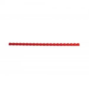 Image of GBC CombBind Binding Combs, 14mm, 125 Sheet Capacity, A4, 21 Ring, Red