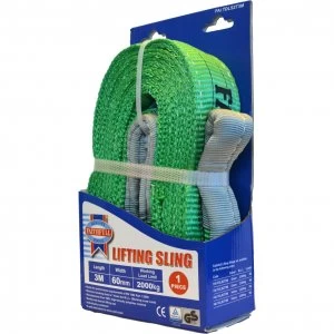Image of Faithfull Lifting Strap Reinforced Sling 3m 2 Tonne