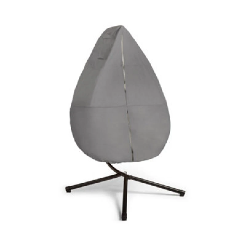 Image of Vonhaus Waterproof Grey Hanging Egg Chair Cover For Outdoors, H191/171 X D360Cm
