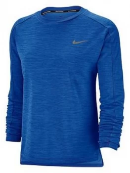 Image of Nike Running Pacer Long Sleeve Top - Sapphire , Sapphire Size M Women