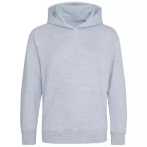 Image of Awdis Childrens/Kids Organic Hoodie (7-8 Years) (Heather Grey)