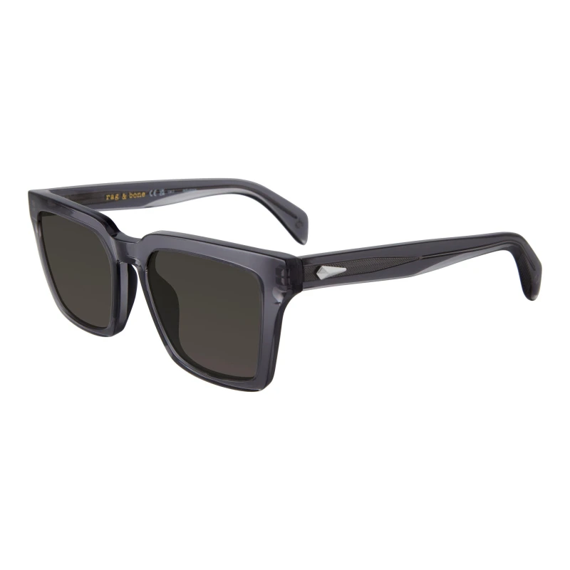 Image of Rag and Bone Mens Classic Wayfarer Protective Lens Wayfarer Sunglasses Black male Mens