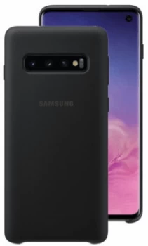 Image of Samsung Black Galaxy S10 Soft Touch Cover