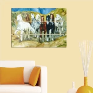 Image of PY29 Multicolor Decorative MDF Painting (3 Pieces)